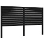 Double bed frame with black solid wood headboard by vidaXL, Beds and slatted bases - Ref: Foro24-3195035, Price: 208,99 €, Di...