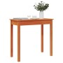 Mesa consola de madera maciza de pino marrón cera 80x40x75 cm de , Mesas auxiliares - Ref: Foro24-847173, Precio: 57,44 €, De...