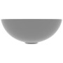 Light gray ceramic round bathroom sink by vidaXL, Sinks - Ref: Foro24-146982, Price: 49,74 €, Discount: %