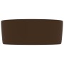 Matte dark brown ceramic round luxury washbasin 40x15 cm by vidaXL, Sinks - Ref: Foro24-147017, Price: 62,97 €, Discount: %