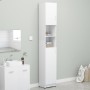 White plywood bathroom cabinet 32x25.5x190 cm by vidaXL, Bathroom furniture - Ref: Foro24-802876, Price: 80,69 €, Discount: %