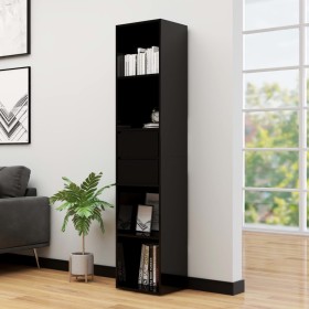 Glossy black plywood shelf 36x30x171 cm by vidaXL, Bookcases and shelves - Ref: Foro24-802874, Price: 101,99 €, Discount: %