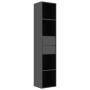 Glossy black plywood shelf 36x30x171 cm by vidaXL, Bookcases and shelves - Ref: Foro24-802874, Price: 101,64 €, Discount: %