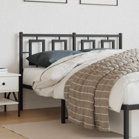 Cabecero de metal negro 140 cm de , Cabeceros y pies de cama - Ref: Foro24-374274, Precio: 50,99 €, Descuento: %