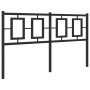 Kopfteil aus schwarzem Metall, 140 cm von , Kopf- und Fußteile - Ref: Foro24-374274, Preis: 50,63 €, Rabatt: %