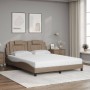 Bett mit Cappuccino-Kunstledermatratze 160x200 cm von , Betten und Lattenroste - Ref: Foro24-3208807, Preis: 452,24 €, Rabatt: %