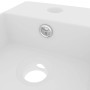 Lavabo con rebosadero cerámica blanco mate de vidaXL, Lavabos - Ref: Foro24-146987, Precio: 79,86 €, Descuento: %