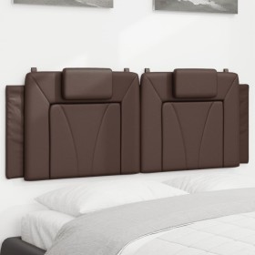 Cabecero de cama acolchado cuero sintético marrón 140 cm de , Cabeceros y pies de cama - Ref: Foro24-374792, Precio: 49,92 €,...