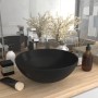 Round matte black ceramic bathroom sink by vidaXL, Sinks - Ref: Foro24-146986, Price: 55,62 €, Discount: %