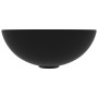 Lavabo de cuarto de baño redondo cerámica negro mate de vidaXL, Lavabos - Ref: Foro24-146986, Precio: 55,62 €, Descuento: %