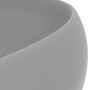 Matte light gray round ceramic luxury washbasin 40x15 cm by vidaXL, Sinks - Ref: Foro24-147004, Price: 61,61 €, Discount: %