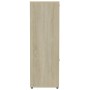 Estantería madera contrachapada color roble Sonoma 90x30x90 cm de vidaXL, Librerías y estanterías - Ref: Foro24-802933, Preci...