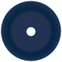 Matte dark blue round ceramic luxury washbasin 40x15 cm by vidaXL, Sinks - Ref: Foro24-147012, Price: 71,56 €, Discount: %