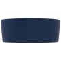 Matte dark blue round ceramic luxury washbasin 40x15 cm by vidaXL, Sinks - Ref: Foro24-147012, Price: 71,56 €, Discount: %