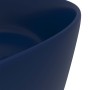 Matte dark blue round ceramic luxury washbasin 40x15 cm by vidaXL, Sinks - Ref: Foro24-147012, Price: 71,56 €, Discount: %