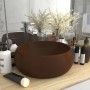 Matte dark brown ceramic round luxury washbasin 40x15 cm by vidaXL, Sinks - Ref: Foro24-147006, Price: 68,09 €, Discount: %