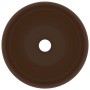 Matte dark brown ceramic round luxury washbasin 40x15 cm by vidaXL, Sinks - Ref: Foro24-147006, Price: 68,09 €, Discount: %