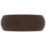 Matte dark brown ceramic round luxury washbasin 40x15 cm by vidaXL, Sinks - Ref: Foro24-147006, Price: 68,09 €, Discount: %