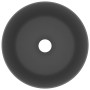 Matte dark gray round ceramic luxury washbasin 40x15 cm by vidaXL, Sinks - Ref: Foro24-147016, Price: 57,22 €, Discount: %