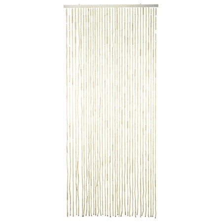 H&S Collection Cortina de puerta de sorgo natural 90x200 cm de , Mosquiteras para ventanas - Ref: Foro24-447561, Precio: 23,5...