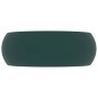 Matte dark green round ceramic luxury washbasin 40x15 cm by vidaXL, Sinks - Ref: Foro24-147003, Price: 77,86 €, Discount: %