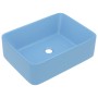 Matte light blue ceramic luxury washbasin 41x30x12 cm by vidaXL, Sinks - Ref: Foro24-147044, Price: 65,80 €, Discount: %