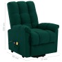 Sillón de masaje elevable tela verde oscuro de vidaXL, Sillones de masaje eléctricos - Ref: Foro24-321396, Precio: 443,99 €, ...