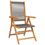 Reclining garden chairs 6 pcs solid acacia wood grey by , Garden chairs - Ref: Foro24-3214533, Price: 483,36 €, Discount: %