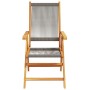 Reclining garden chairs 6 pcs solid acacia wood grey by , Garden chairs - Ref: Foro24-3214533, Price: 483,36 €, Discount: %