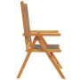 Reclining garden chairs 6 pcs solid acacia wood grey by , Garden chairs - Ref: Foro24-3214533, Price: 483,36 €, Discount: %