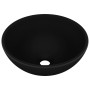 Matte black round ceramic luxury washbasin 32.5x14 cm by vidaXL, Sinks - Ref: Foro24-146975, Price: 72,18 €, Discount: %