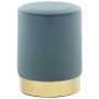 Light blue and gold velvet stool by , Folding stools and chairs - Ref: Foro24-249840, Price: 45,92 €, Discount: %