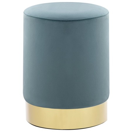 Light blue and gold velvet stool by , Folding stools and chairs - Ref: Foro24-249840, Price: 45,92 €, Discount: %