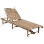 Garden lounger with bamboo cushion by , Loungers - Ref: Foro24-3061635, Price: 203,93 €, Discount: %