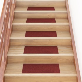 Alfombrilla autoadhesiva escalera 15 uds rojo 60x25 cm de , Alfombrillas para escalones - Ref: Foro24-326916, Precio: 35,88 €...