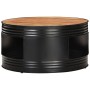 Solid acacia wood black coffee table 68x68x36 cm by , Coffee table - Ref: Foro24-321933, Price: 191,99 €, Discount: %