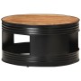 Solid acacia wood black coffee table 68x68x36 cm by , Coffee table - Ref: Foro24-321933, Price: 191,99 €, Discount: %