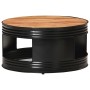 Solid acacia wood black coffee table 68x68x36 cm by , Coffee table - Ref: Foro24-321933, Price: 191,99 €, Discount: %