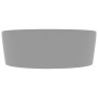 Lavabo lujoso con rebosadero cerámica gris claro mate 36x13 cm de vidaXL, Lavabos - Ref: Foro24-147037, Precio: 67,82 €, Desc...