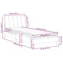 Bett mit hellgrauer Samtmatratze 90x190 cm von , Betten und Lattenroste - Ref: Foro24-3208568, Preis: 265,89 €, Rabatt: %