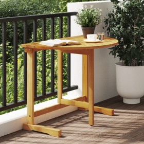 Folding balcony table made of solid acacia wood 90x60x72 cm by , Garden tables - Ref: Foro24-364896, Price: 68,99 €, Discount: %