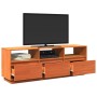 Solid pine wood TV stand, brown wax 140x37x50 cm by , TV Furniture - Ref: Foro24-847122, Price: 168,26 €, Discount: %