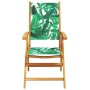 Garden chairs 2 pcs acacia wood and leaf patterned fabric by , Garden chairs - Ref: Foro24-367661, Price: 149,21 €, Discount: %