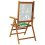 Garden chairs 2 pcs acacia wood and leaf patterned fabric by , Garden chairs - Ref: Foro24-367661, Price: 149,21 €, Discount: %