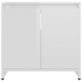 Armario de baño madera contrachapada blanco brillo 60x33x61 cm de vidaXL, Muebles de baño - Ref: Foro24-802648, Precio: 53,98...