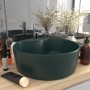 Luxury washbasin with matte dark green ceramic overflow 36x13 cm by vidaXL, Sinks - Ref: Foro24-147036, Price: 60,71 €, Disco...