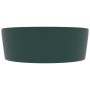 Luxury washbasin with matte dark green ceramic overflow 36x13 cm by vidaXL, Sinks - Ref: Foro24-147036, Price: 60,71 €, Disco...