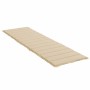 Cojín de tumbona de tela Oxford beige 200x60x3 cm de , Cojines para sillas y sofás - Ref: Foro24-314206, Precio: 40,73 €, Des...