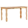 Recycled solid wood dining table 140x70x76 cm by , Kitchen and dining tables - Ref: Foro24-286489, Price: 264,43 €, Discount: %