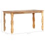 Recycled solid wood dining table 140x70x76 cm by , Kitchen and dining tables - Ref: Foro24-286489, Price: 240,99 €, Discount: %